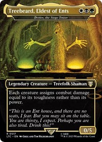 Treebeard, Eldest of Ents - Doran, the Siege Tower (Borderless) (517) [Commander: The Lord of the Rings: Tales of Middle-earth]