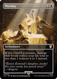 Worship (Borderless) (522) [Commander: The Lord of the Rings: Tales of Middle-earth]