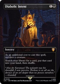 Diabolic Intent (Borderless) (526) [Commander: The Lord of the Rings: Tales of Middle-earth]