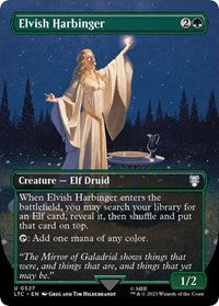Elvish Harbinger (Borderless) (527) [Commander: The Lord of the Rings: Tales of Middle-earth]
