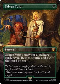 Sylvan Tutor (Borderless) (531) [Commander: The Lord of the Rings: Tales of Middle-earth]