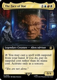 The Face of Boe (Extended Art) (Surge Foil) (1003) [Universes Beyond: Doctor Who]
