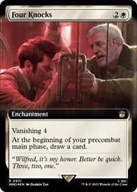 Four Knocks (Extended Art) (Surge Foil) (931) [Universes Beyond: Doctor Who]