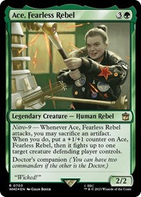 Ace, Fearless Rebel (Surge Foil) (703) [Universes Beyond: Doctor Who]
