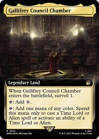 Gallifrey Council Chamber (Extended Art) (Surge Foil) (1053) [Universes Beyond: Doctor Who]