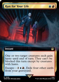 Run for Your Life (Extended Art) (Surge Foil) (1029) [Universes Beyond: Doctor Who]