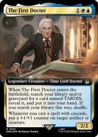 The First Doctor (Extended Art) (Surge Foil) (1005) [Universes Beyond: Doctor Who]