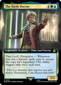 The Sixth Doctor (Extended Art) (Surge Foil) (1034) [Universes Beyond: Doctor Who]