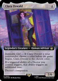 Clara Oswald (Extended Art) (Surge Foil) (923) [Universes Beyond: Doctor Who]