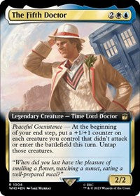 The Fifth Doctor (Extended Art) (Surge Foil) (1004) [Universes Beyond: Doctor Who]