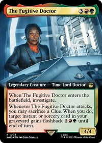 The Fugitive Doctor (Extended Art) (Surge Foil) (1008) [Universes Beyond: Doctor Who]