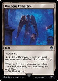 Ominous Cemetery (Surge Foil) (794) [Universes Beyond: Doctor Who]