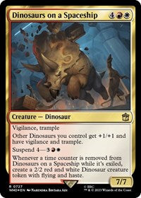 Dinosaurs on a Spaceship (Surge Foil) (727) [Universes Beyond: Doctor Who]