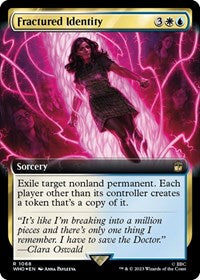 Fractured Identity (Extended Art) (Surge Foil) (1068) [Universes Beyond: Doctor Who]