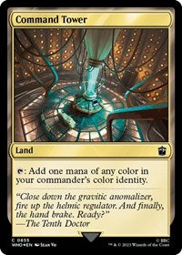 Command Tower (0855) (Surge Foil) (855) [Universes Beyond: Doctor Who]