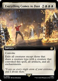 Everything Comes to Dust (Extended Art) (Surge Foil) (930) [Universes Beyond: Doctor Who]
