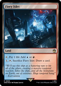 Fiery Islet (Surge Foil) (869) [Universes Beyond: Doctor Who]