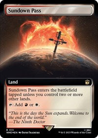 Sundown Pass (Extended Art) (Surge Foil) (1111) [Universes Beyond: Doctor Who]