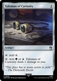 Talisman of Curiosity (Surge Foil) (840) [Universes Beyond: Doctor Who]