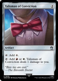 Talisman of Conviction (Surge Foil) (838) [Universes Beyond: Doctor Who]