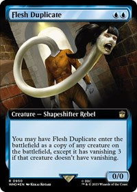 Flesh Duplicate (Extended Art) (Surge Foil) (950) [Universes Beyond: Doctor Who]