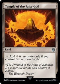 Temple of the False God (Surge Foil) (911) [Universes Beyond: Doctor Who]