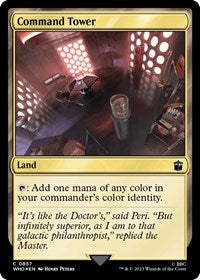 Command Tower (0857) (Surge Foil) (857) [Universes Beyond: Doctor Who]