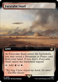 Furycalm Snarl (Extended Art) (Surge Foil) (1090) [Universes Beyond: Doctor Who]