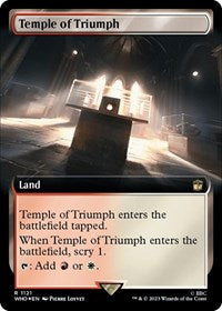 Temple of Triumph (Extended Art) (Surge Foil) (1121) [Universes Beyond: Doctor Who]