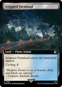 Irrigated Farmland (Extended Art) (Surge Foil) (1095) [Universes Beyond: Doctor Who]