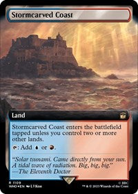 Stormcarved Coast (Extended Art) (Surge Foil) (1109) [Universes Beyond: Doctor Who]