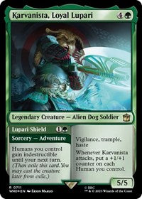 Karvanista, Loyal Lupari (Surge Foil) (711) [Universes Beyond: Doctor Who]