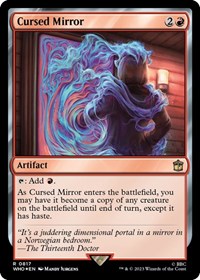 Cursed Mirror (Surge Foil) (817) [Universes Beyond: Doctor Who]