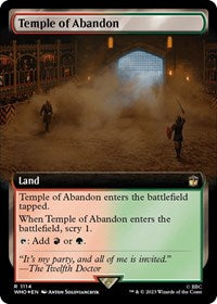 Temple of Abandon (Extended Art) (Surge Foil) (1114) [Universes Beyond: Doctor Who]