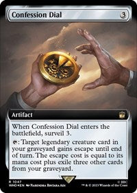 Confession Dial (Extended Art) (Surge Foil) (1047) [Universes Beyond: Doctor Who]