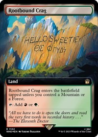 Rootbound Crag (Extended Art) (Surge Foil) (1102) [Universes Beyond: Doctor Who]