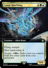 Lunar Hatchling (Extended Art) (Surge Foil) (1015) [Universes Beyond: Doctor Who]