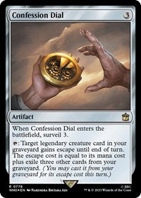 Confession Dial (Surge Foil) (778) [Universes Beyond: Doctor Who]