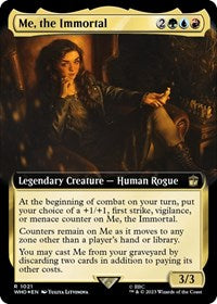 Me, the Immortal (Extended Art) (Surge Foil) (1021) [Universes Beyond: Doctor Who]