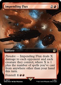 Impending Flux (Extended Art) (Surge Foil) (977) [Universes Beyond: Doctor Who]