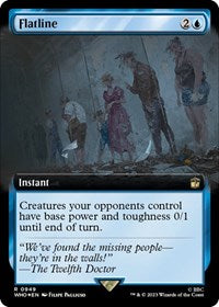 Flatline (Extended Art) (Surge Foil) (949) [Universes Beyond: Doctor Who]