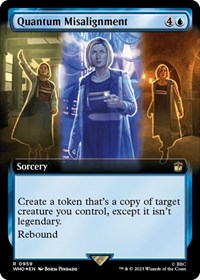 Quantum Misalignment (Extended Art) (Surge Foil) (959) [Universes Beyond: Doctor Who]