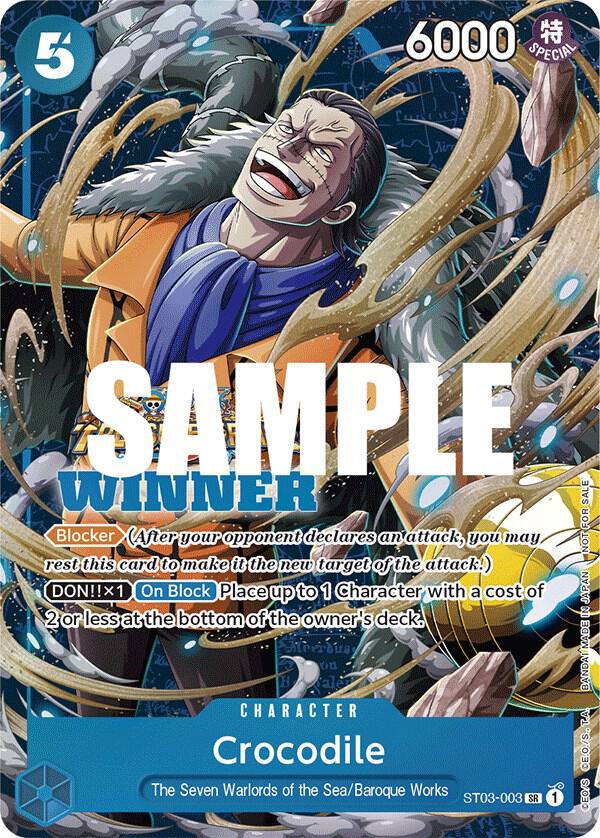 Crocodile (Winner Pack Vol. 5) (ST03-003) [One Piece Promotion Cards]