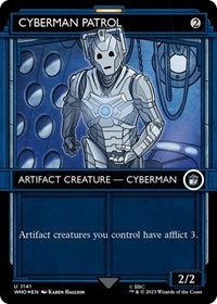 Cyberman Patrol (Showcase) (Surge Foil) (1141) [Universes Beyond: Doctor Who]