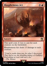 Blasphemous Act (Surge Foil) (815) [Universes Beyond: Doctor Who]