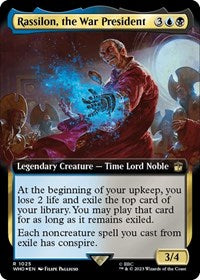 Rassilon, the War President (Extended Art) (Surge Foil) (1025) [Universes Beyond: Doctor Who]
