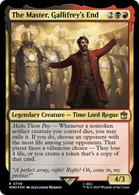 The Master, Gallifrey's End (Surge Foil) (749) [Universes Beyond: Doctor Who]