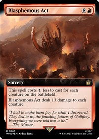 Blasphemous Act (Extended Art) (Surge Foil) (1063) [Universes Beyond: Doctor Who]