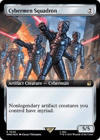 Cybermen Squadron (Extended Art) (Surge Foil) (1048) [Universes Beyond: Doctor Who]