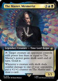 The Master, Mesmerist (Extended Art) (Surge Foil) (1019) [Universes Beyond: Doctor Who]